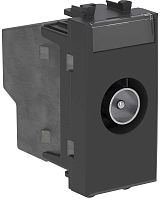 Розетка TV Оконечная модульная DKC Avanti 1-м. 1 мод. черный матовый картинка